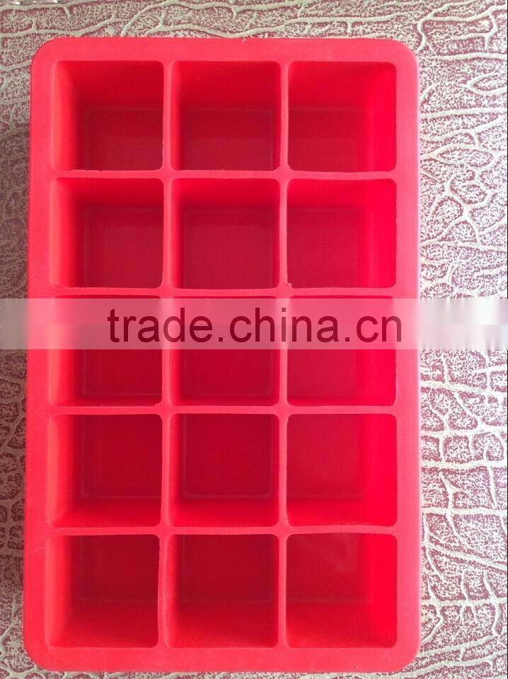Wholesale Food Grade High Quality Silicone Square Ice Cube Container,Ice Cube Tray
