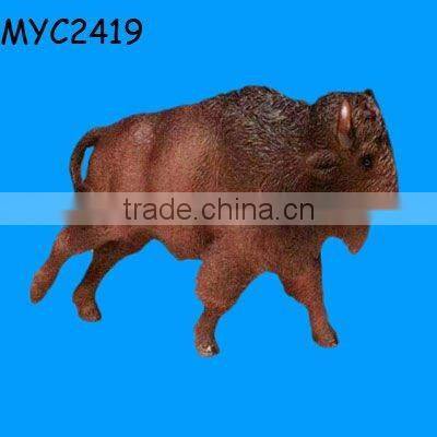 Handmade buffalo wildlife animal figure
