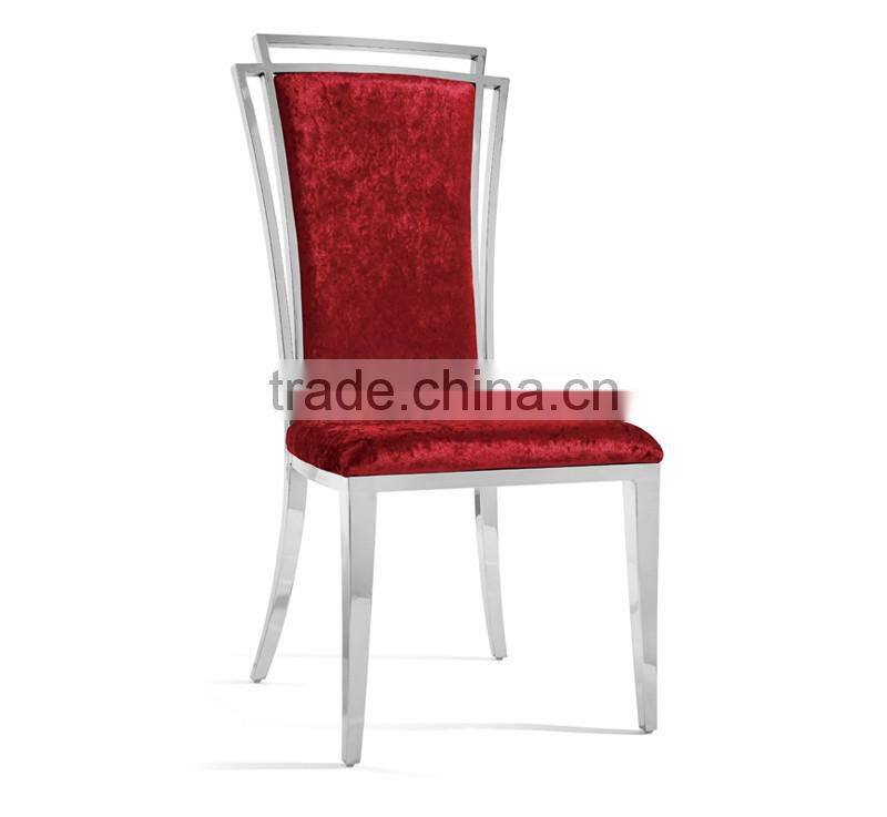 hot sale stainless steel legs restaurant chair dining chair