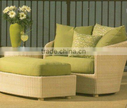 Garden wicker sun bed apple rattan daybed outdoor furniture