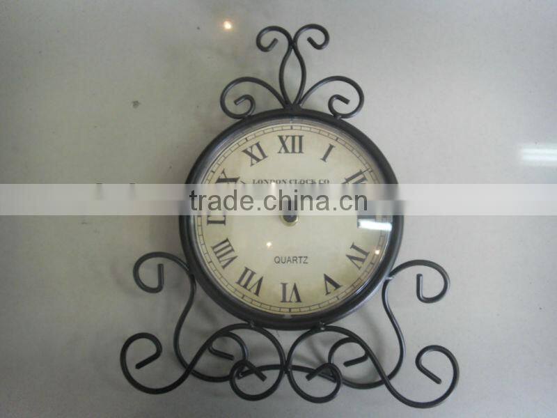 Hot sale wrought iron wall clock
