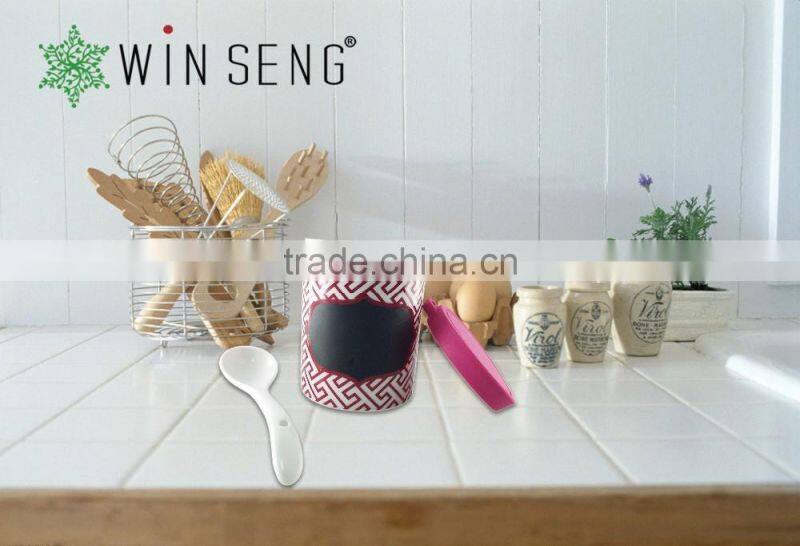 coffee ceramic airtight storage canister with handle