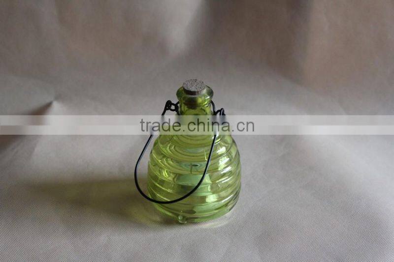 colorful glass bee catcher