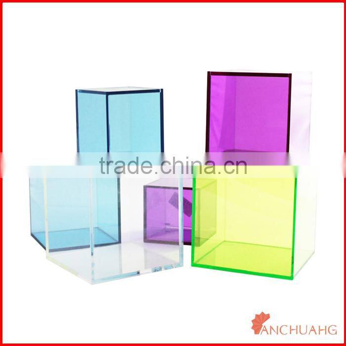 colored acrylic box