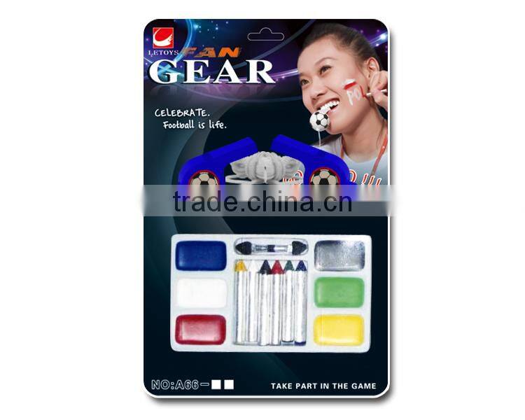 2016 Euro Cup fans cheering football whistle and face paint set with EN71/OEM