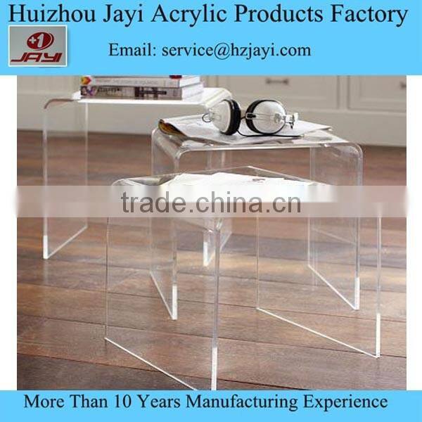 Custom clear acrylic lucite nesting tables for sale