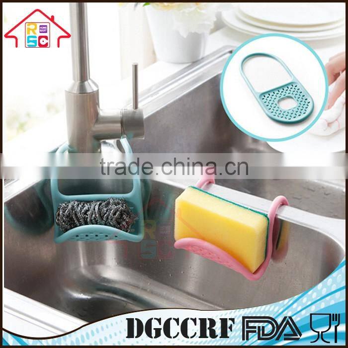 NBRSC Foldable Kitchen Sink Caddy Sponge Holder Scratcher Holder Cleaning Brush Holder Sink Organizer