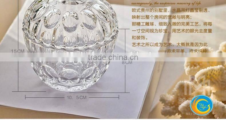 crystal glass candy/fruit bowl