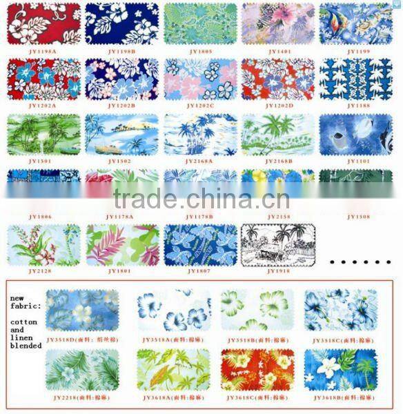 100% cotton men's summer casual hawaiian shirt