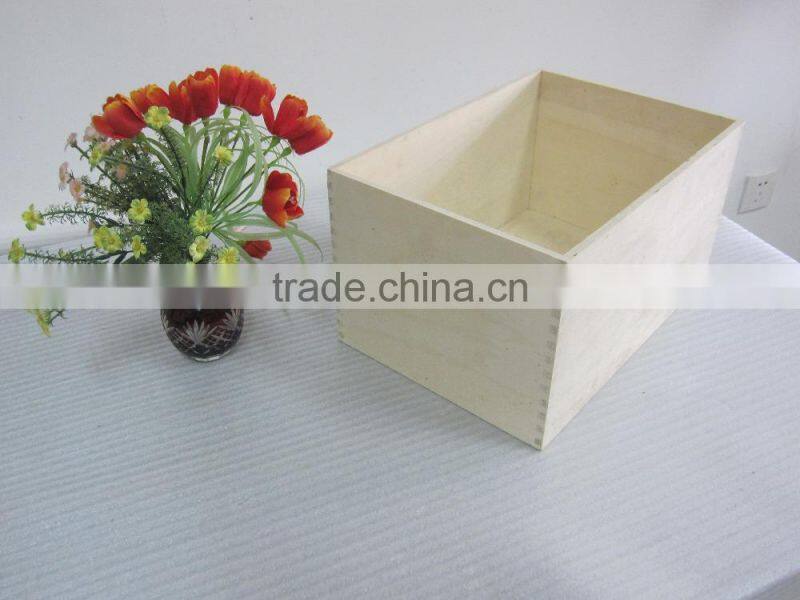 Unfinished Wood Box Without Lid Best Selling wood art craft