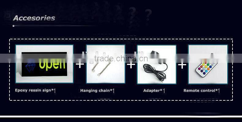 new innovative products bar open led sign / resin plate led sign / acrylic led sign . New advertising