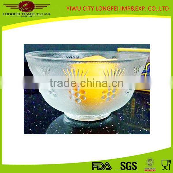Yiwu Factory Wholesale Middle Frosted Glass Bowl