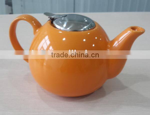 BTHJC-1 Ceramic 1.2L with stainless steel lid and infuser teapot