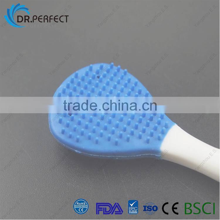 2017 hot sale tongue cleaner brush good quality teeth care tongue scraper