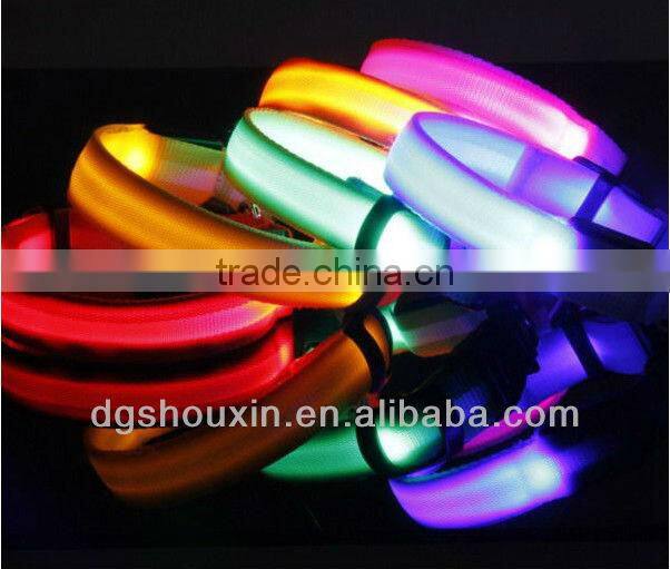 Colorful fashing led light collar