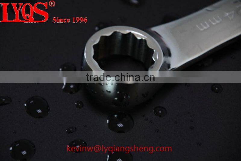Drop forged carbon steel combination wrench set