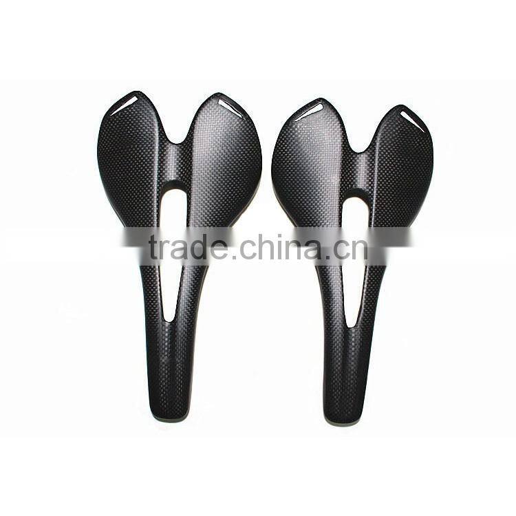 2016 high quality 3k UD full carbon fiber T700C bicycle saddle for sale
