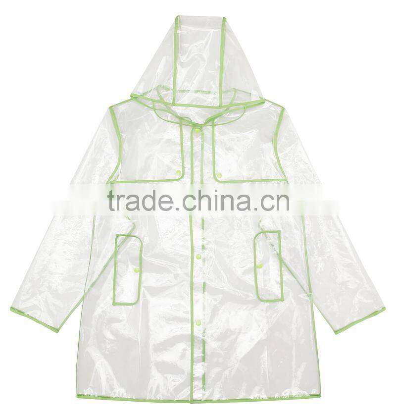 China fashion factory wholesale EVA raincoat