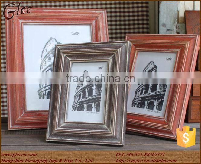 handmade solid wood rustic style old photo frame