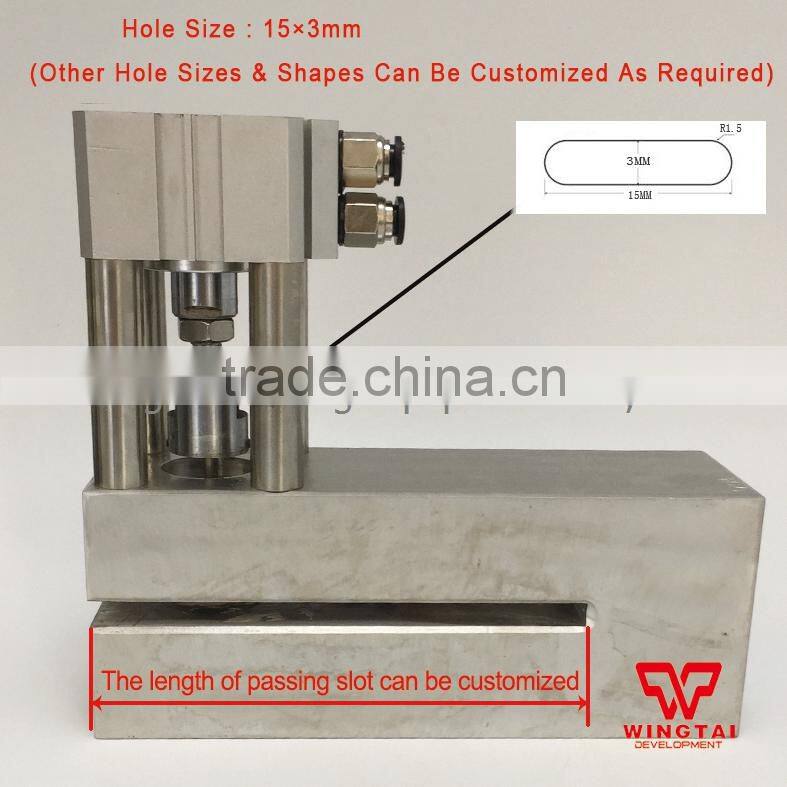 Pneumatic Portable Hole Punch machine For Plastic Bag Small Straight Hole