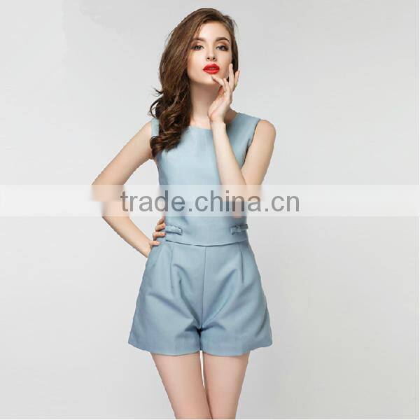 New fashion Korean style women casual romper sleeveless short adult romper