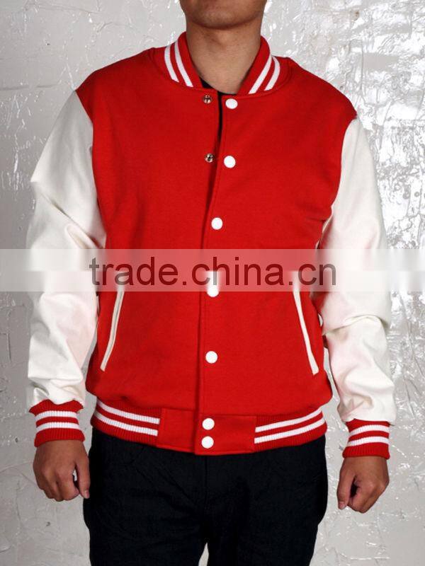 Hot Men's Jackets, Varsity Baseball for Men Jacket with Two Pockets