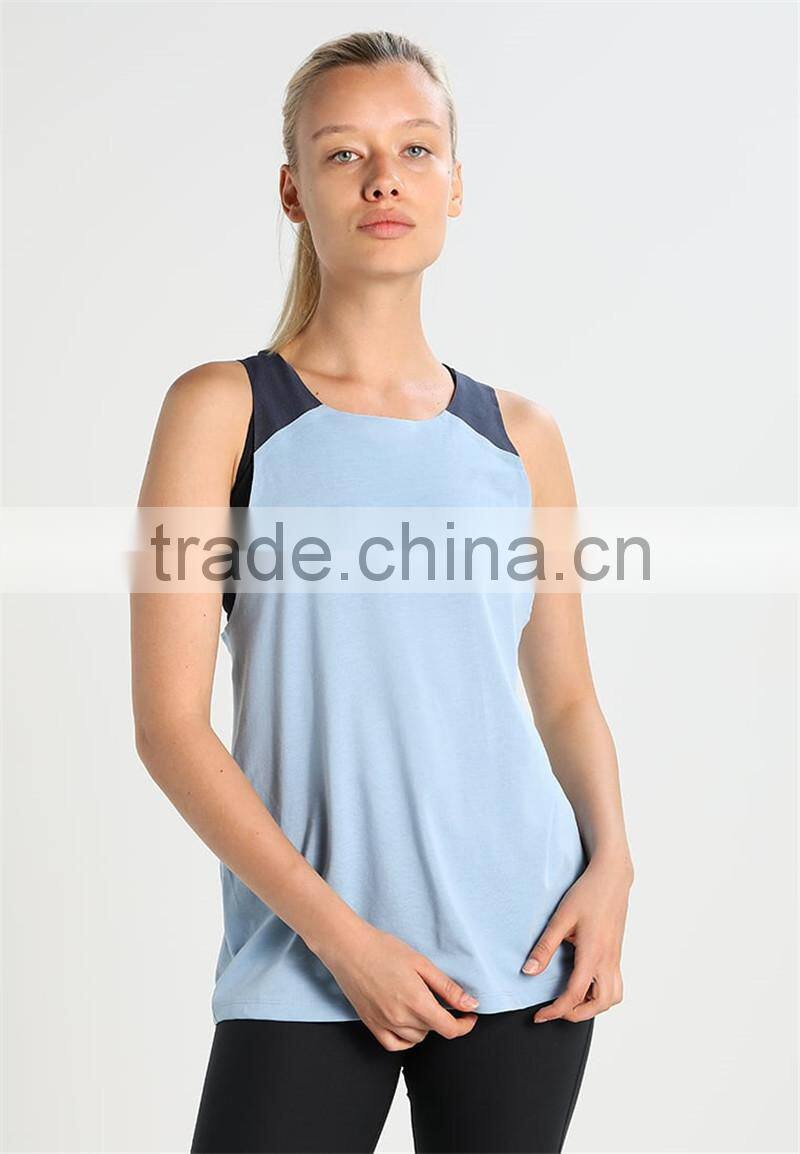 MGOO Hot Sale Racer Back Sport Wear Gym Wear Ladies Singlet Blank Drop Armhole Dri Fit Tank Top