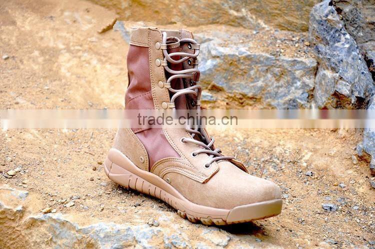 Fashion winter army boots Genuine Leather Tactical Men's working Combat Hunting Military Boots