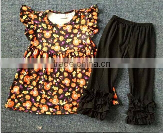 Mouse pearl dress with ruffle pants outfits for halloween boutique outfits adore children clothing