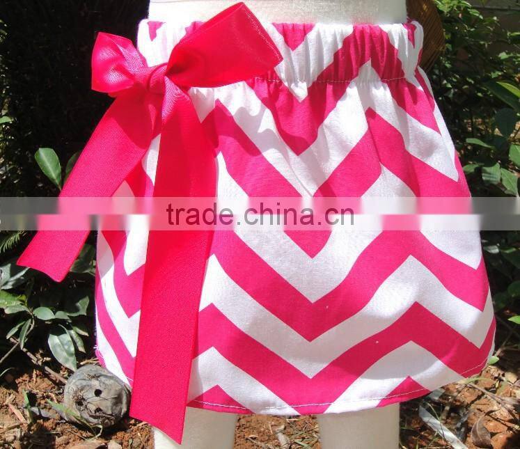 fashion popular Baby Girls chevron over hip girls skirt with bowknot Newest summer yellow zig zag for chevron chothing for Baby