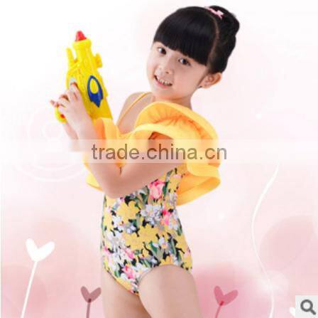 SR0351 3pcs Baby Girl Kids Hat+Bra+Shorts Swimsuit Bikini Strawberry Swimwear Clothes