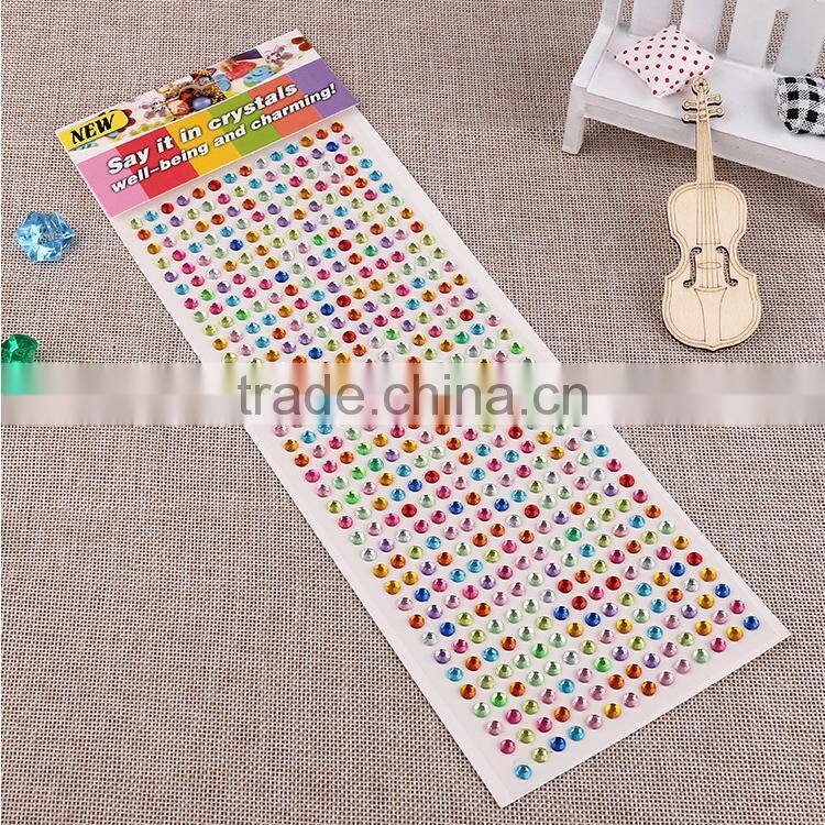 Multicolor decoration sticker ,acrylic mobile phone sticker