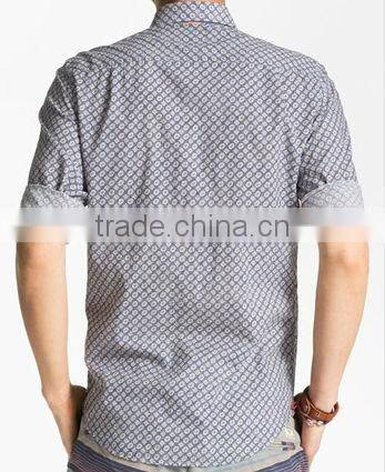 men's long sleeve printed cotton casual shirts
