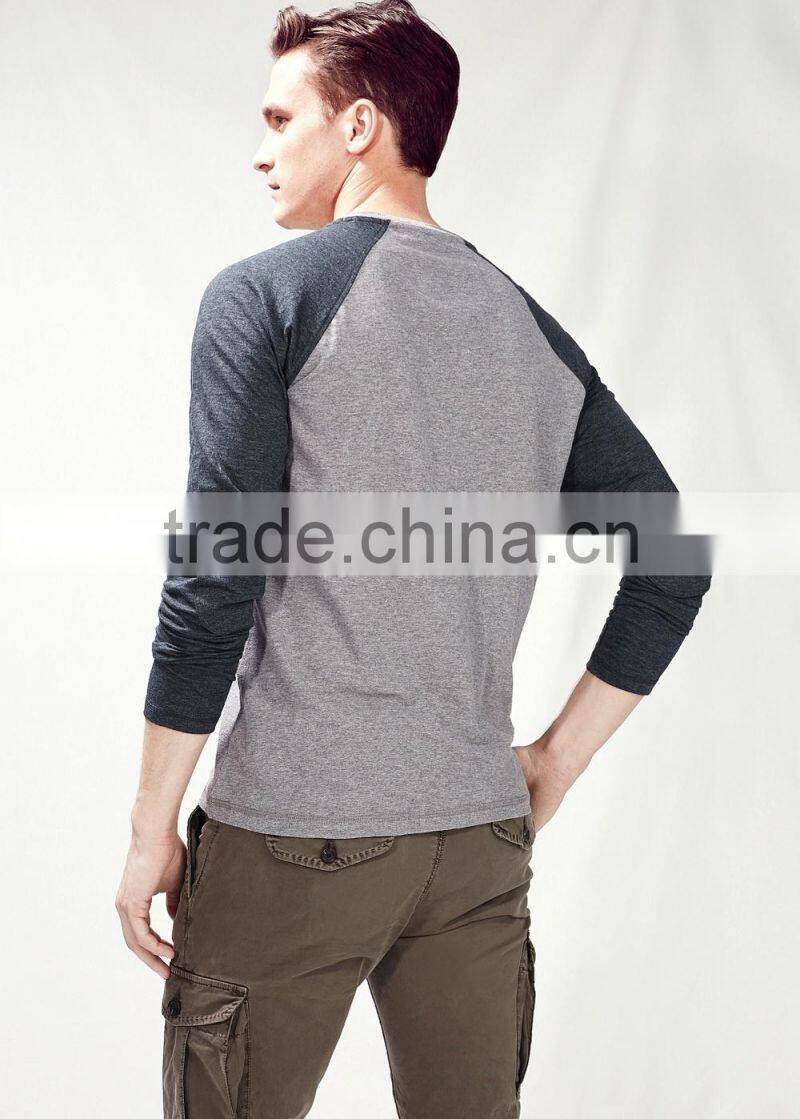Contrast sleeve t-shirt China products