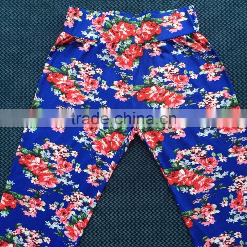 women yoga pogo pants fashion women pants , women floral pants YW-00392