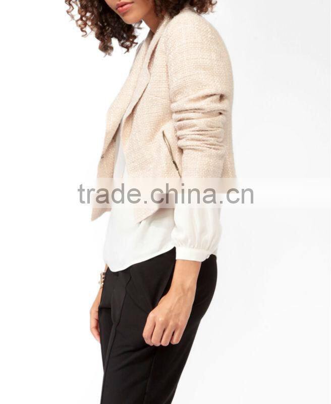 Jacquard Metallic-Blend Blazer