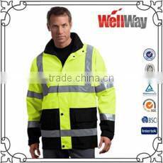 PU COATING UPF 50+ CUSTOMIZED HI VIS YELLOW WORK JACKET