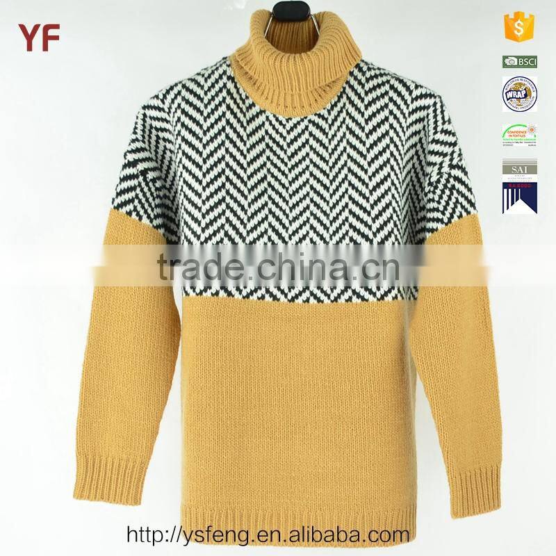 High Quality Turtle Neck Pullover Men knit Sweaters