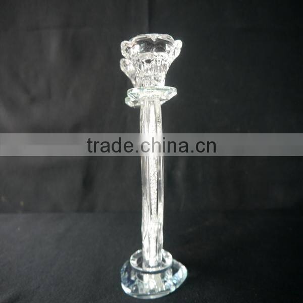 Hot Sale !!! Unique crystal candle holder with diamond for home decration JKC-0005