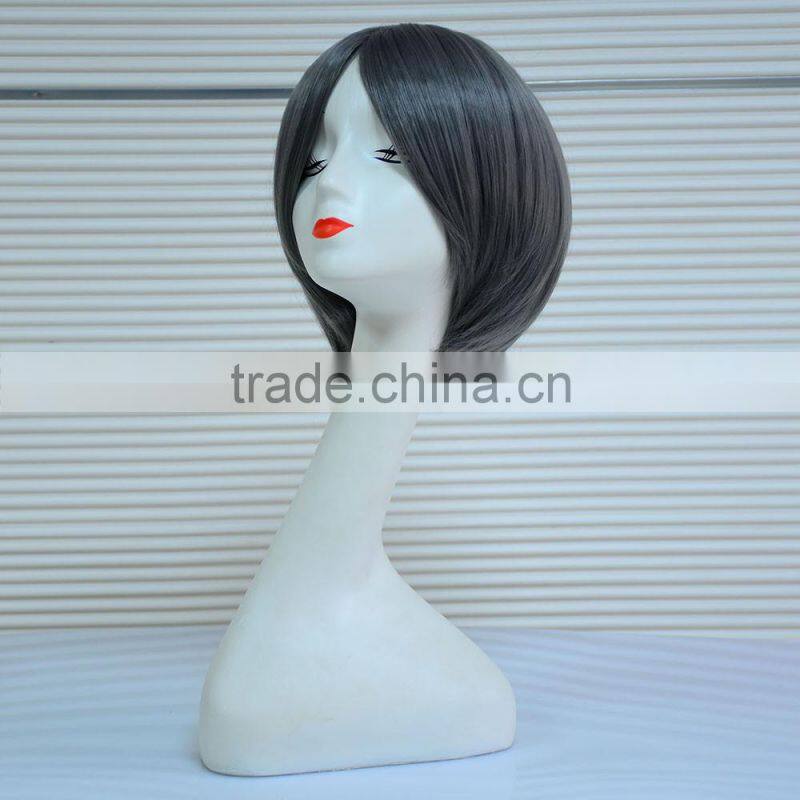 High Quality 2016 New Fashion Pink Wavy Short Bob Wig For Female Model