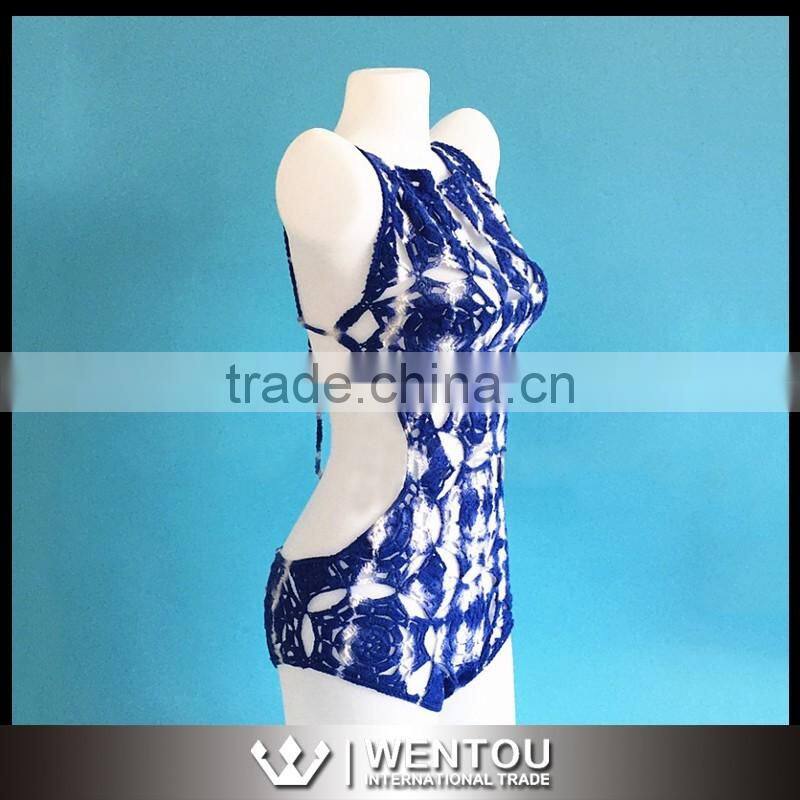 Wholesale Fashion One Piece Crochet Beachwear