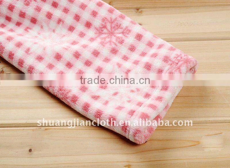 100%polyester coral fleece bathrobe