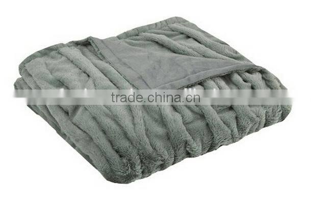 2016 new rabbit faux fur throw