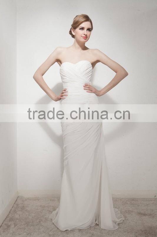 Mermaid Sweetheart Court Train Lace Wedding Dress AS30702