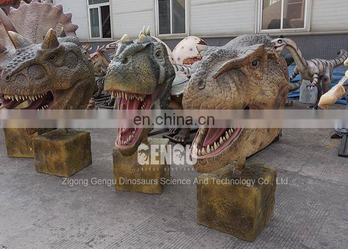 High Simulation Life Size Dinosaur Head For Sale