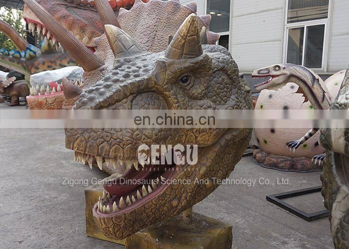 High Simulation Life Size Dinosaur Head For Sale