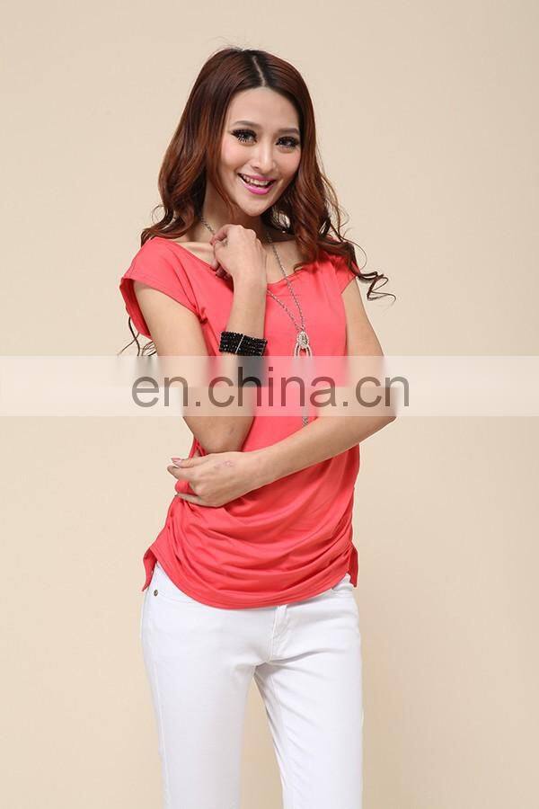 Trade assurance Yihao fashion leisure t-shirts wholesale 2015 women long t-shirts