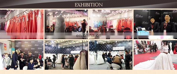 Tiamero peach color party wine deep V backless wedding gowns evening dress ball