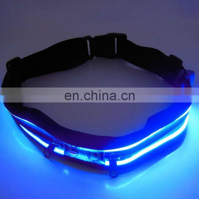 led belt men sport belts Sport belt with pounch