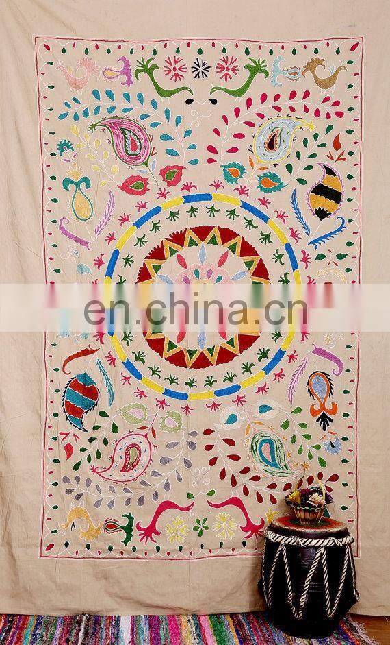 Buy Online Suzani Uzbek Embroidery bedcover tree of life tapestry Blanket Ethnic bed cover